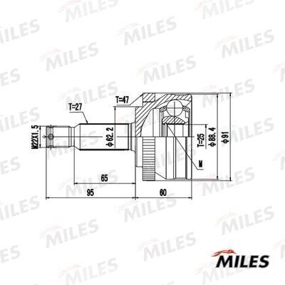 Miles GA20638 Joint Kit, drive shaft GA20638
