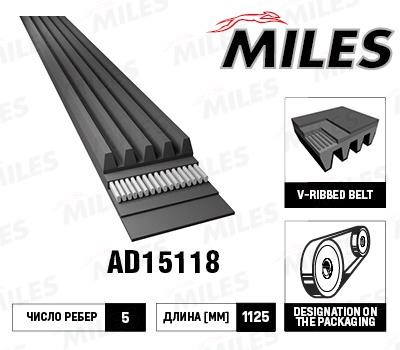 Miles AD15118 V-Ribbed Belt AD15118