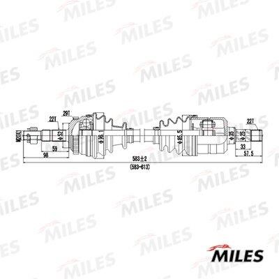 Miles GC01085 Drive shaft GC01085