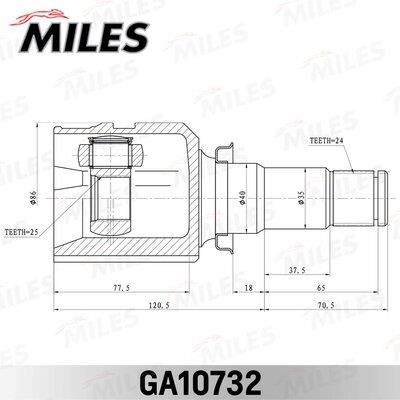 Miles GA10732 Joint kit, drive shaft GA10732