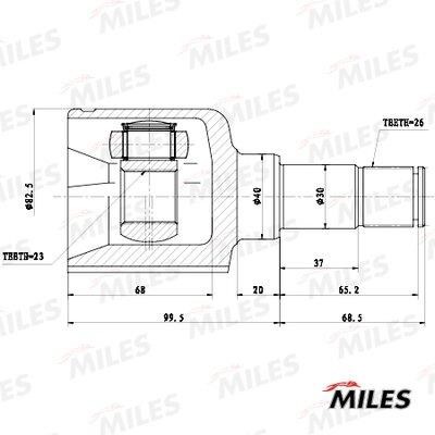Miles GA11076 Joint kit, drive shaft GA11076