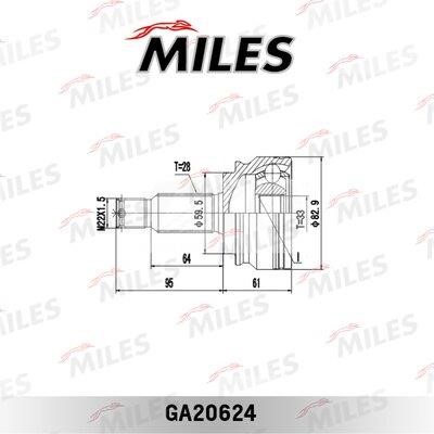 Miles GA20624 Joint kit, drive shaft GA20624