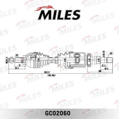 Miles GC02060 Drive shaft GC02060