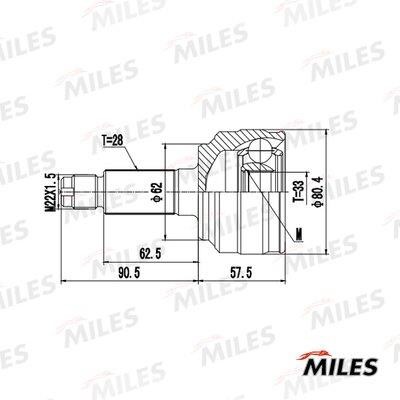 Miles GA20658 Joint kit, drive shaft GA20658