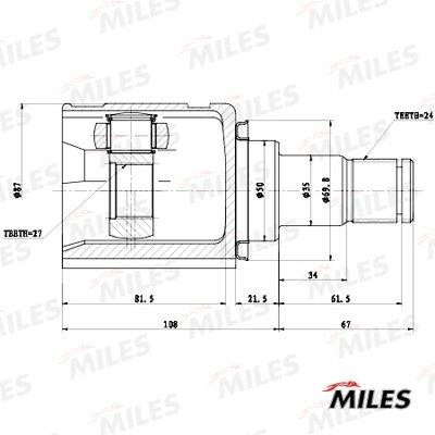 Miles GA11068 Joint kit, drive shaft GA11068