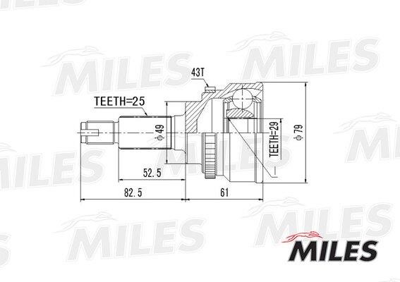 Miles GA20442 Joint kit, drive shaft GA20442