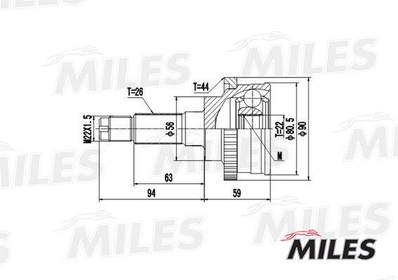 Miles GA20215 Joint kit, drive shaft GA20215