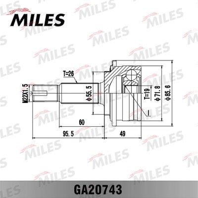 Miles GA20743 Joint kit, drive shaft GA20743