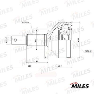 Miles GA20748 Joint kit, drive shaft GA20748