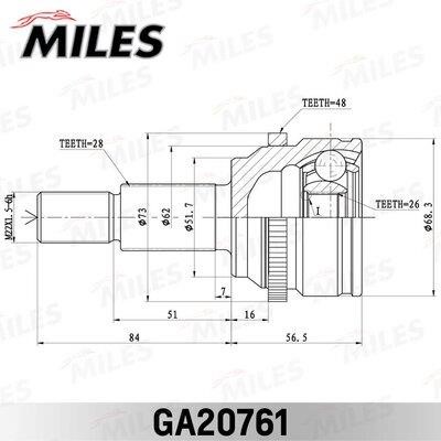 Miles GA20761 Joint kit, drive shaft GA20761