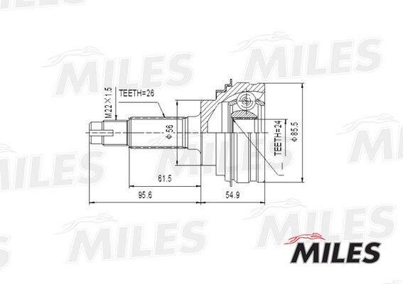 Miles GA20497 Joint kit, drive shaft GA20497