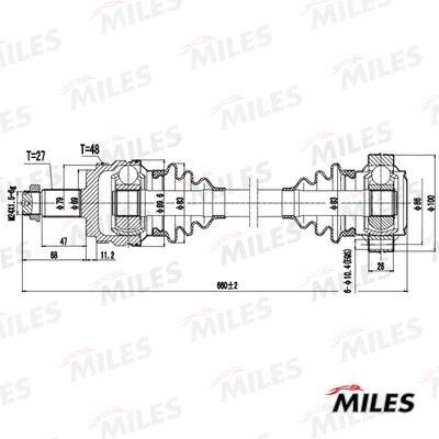 Miles GC02024 Drive shaft GC02024