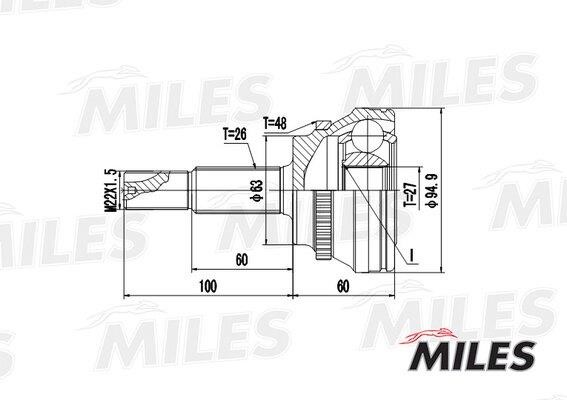 Miles GA20498 Joint kit, drive shaft GA20498