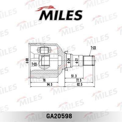 Miles GA20598 Joint, drive shaft GA20598