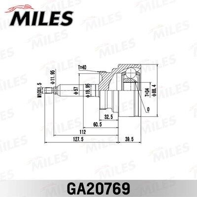 Miles GA20769 Joint kit, drive shaft GA20769