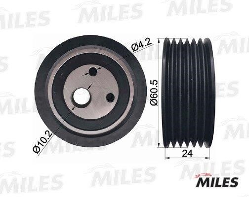 Miles AG03042 Tensioner pulley, v-ribbed belt AG03042