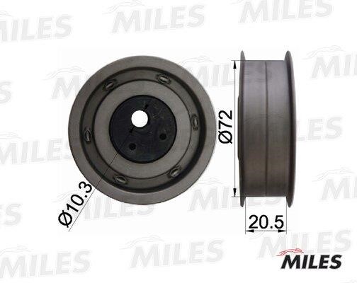 Miles AG02010 Tensioner pulley, timing belt AG02010