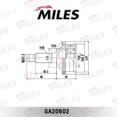 Miles GA20602 Joint kit, drive shaft GA20602