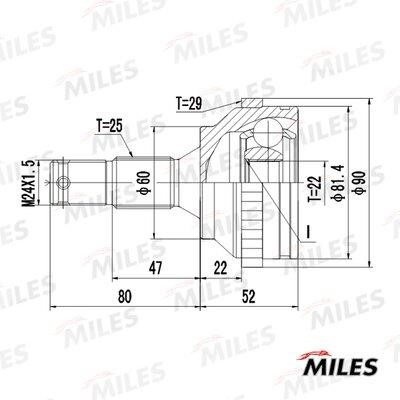 Miles GA20384 Joint kit, drive shaft GA20384