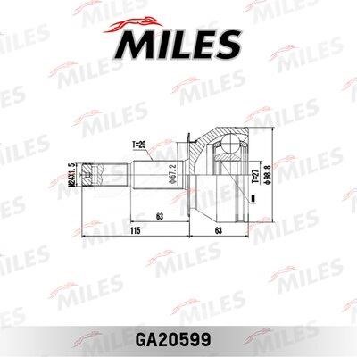 Miles GA20599 Joint kit, drive shaft GA20599