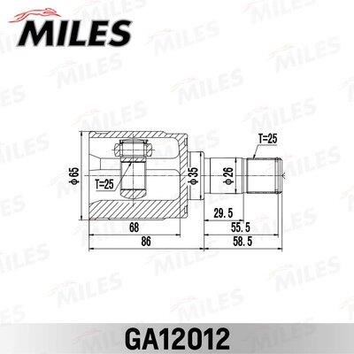 Miles GA12012 Joint kit, drive shaft GA12012