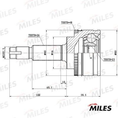 Miles GA20455 Joint kit, drive shaft GA20455