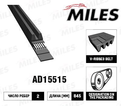Miles AD15515 V-Ribbed Belt AD15515