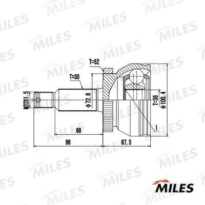 Miles GA20727 Joint Kit, drive shaft GA20727
