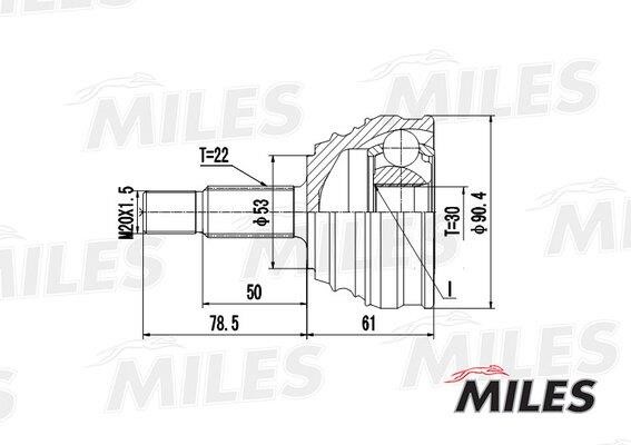 Miles GA20517 CV joint GA20517