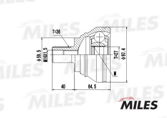Miles GA20026 Joint kit, drive shaft GA20026