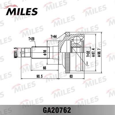 Miles GA20762 Joint kit, drive shaft GA20762