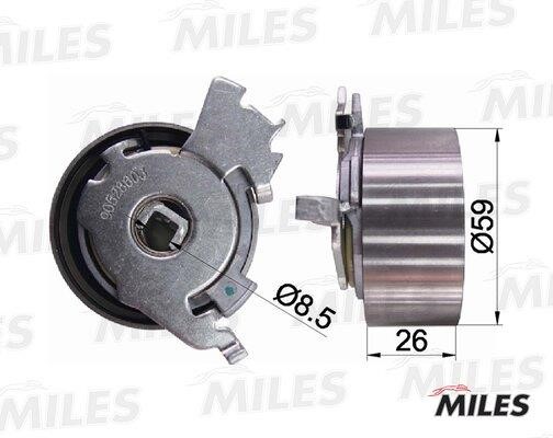 Miles AG02074 Tensioner pulley, timing belt AG02074