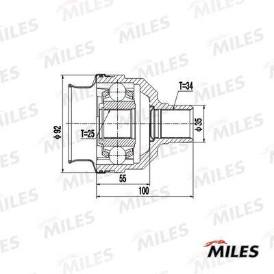 Miles GA10024 Joint kit, drive shaft GA10024