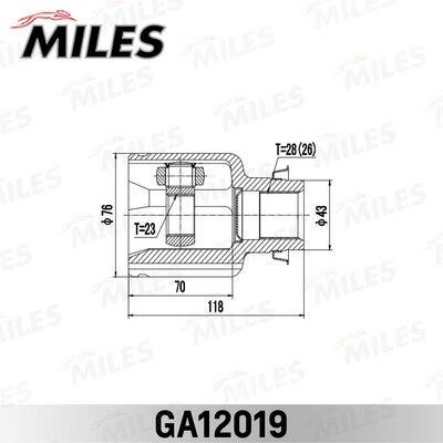 Miles GA12019 Joint kit, drive shaft GA12019