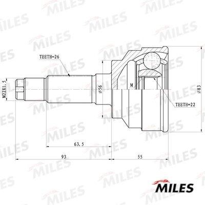 Miles GA20191 Joint kit, drive shaft GA20191