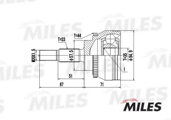 Miles GA20402 Joint kit, drive shaft GA20402