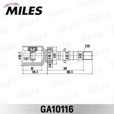 Miles GA10116 Joint kit, drive shaft GA10116