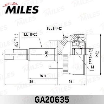 Miles GA20635 Joint kit, drive shaft GA20635