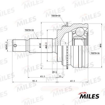 Miles GA20757 Joint kit, drive shaft GA20757