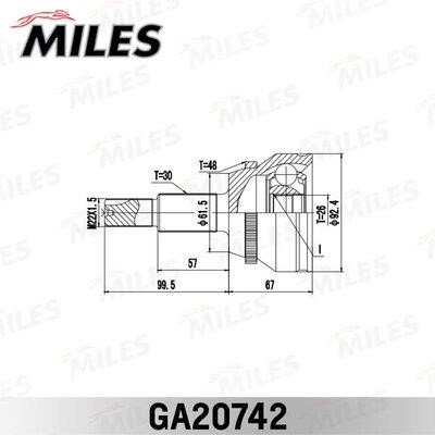 Miles GA20742 Joint kit, drive shaft GA20742