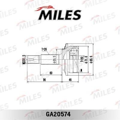 Miles GA20574 Joint kit, drive shaft GA20574