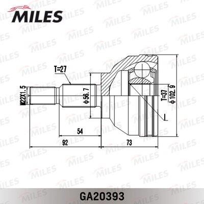 Miles GA20393 Joint kit, drive shaft GA20393