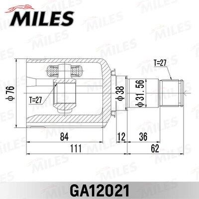 Miles GA12021 Joint kit, drive shaft GA12021