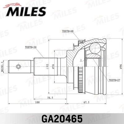 Miles GA20465 Joint kit, drive shaft GA20465