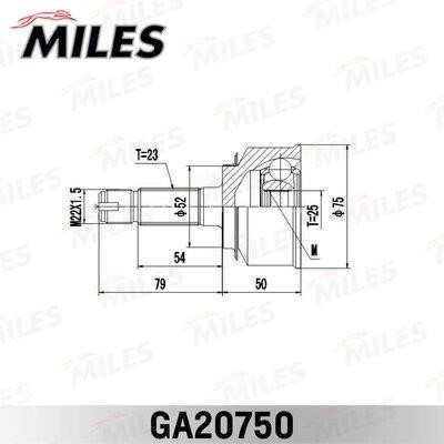 Miles GA20750 Joint kit, drive shaft GA20750