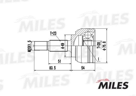 Miles GA20386 Joint kit, drive shaft GA20386