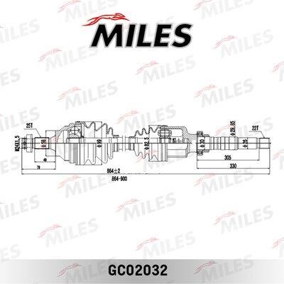 Miles GC02032 Drive shaft GC02032