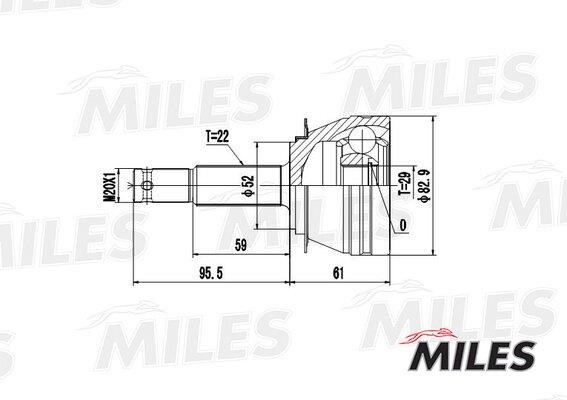 CV joint Miles GA20082