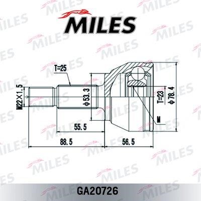 Miles GA20726 Joint kit, drive shaft GA20726