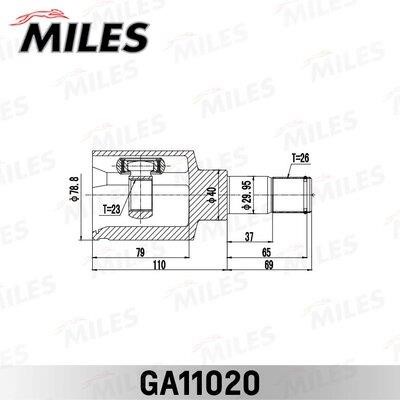 Miles GA11020 Joint, drive shaft GA11020